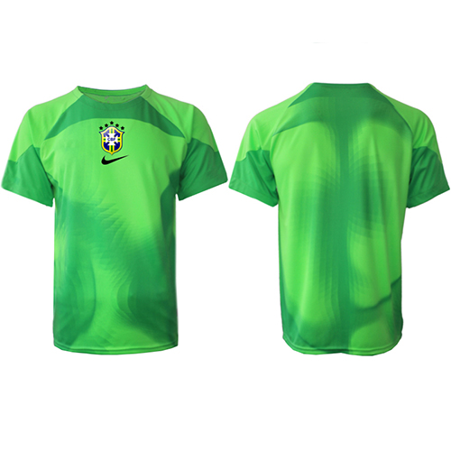 Tanie Strój piłkarski Brazylia Bramkarskie Koszulka Wyjazdowej MŚ 2022 Krótkie Rękawy